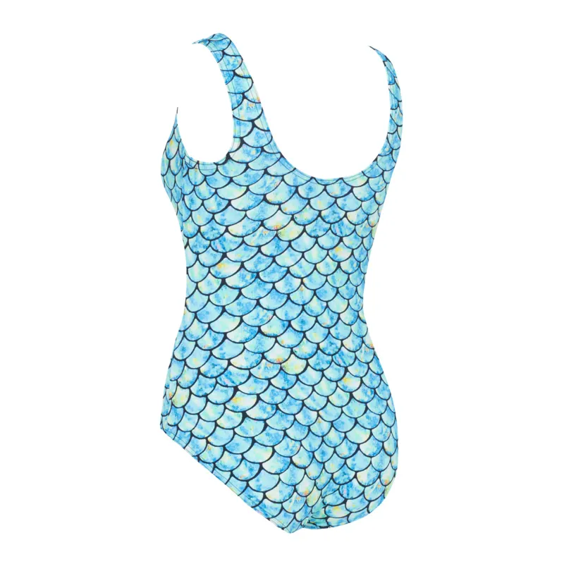 Zoggs Ecofeel Scoopback Sirene Silver Lined Swimsuit-4